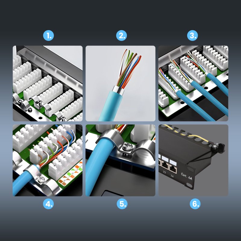 Extralink CAT6A STP Patchpanel 24 porty