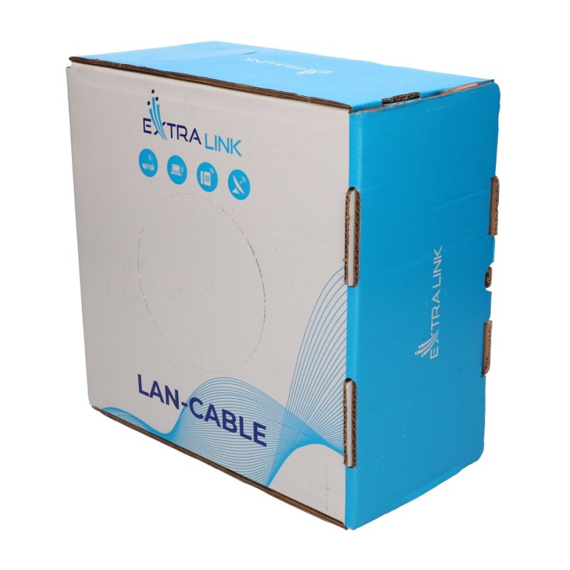 Extralink EX.96655 Cat6A U/UTP Indoor Network Cable 100m