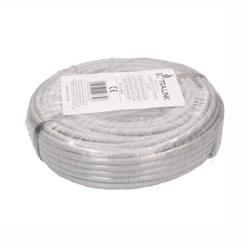 Extralink CAT6A UTP (U/UTP) INDOOR TWISTED PAIR 25M networking cable
