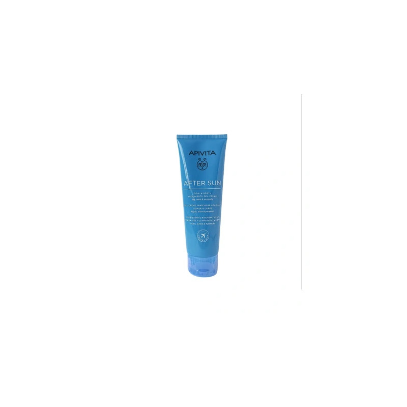 Apivita After Sun Cool & Soothe Face & Body Gel-Cream with Fig, Aloe & Propolis 100ml