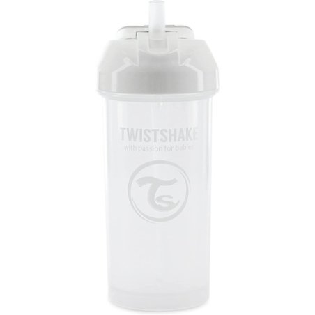 Twistshake - Straw Cup 6 m White 360 ml