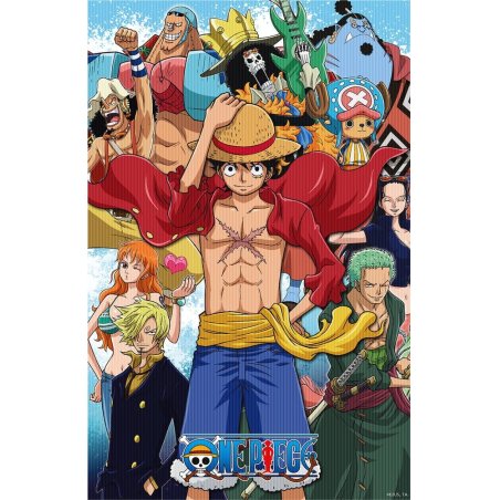 One Piece 3D Poster Group Fishman Island 38 x 58 cm