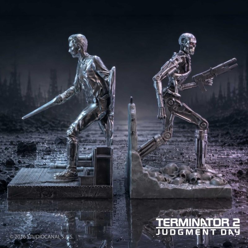 TERMINATOR - T-1000 vs T-800 - Serre-Livres 18.5cm
