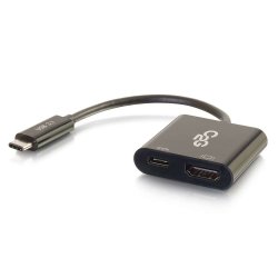USB-C to HDMI and USB-C Charging Black