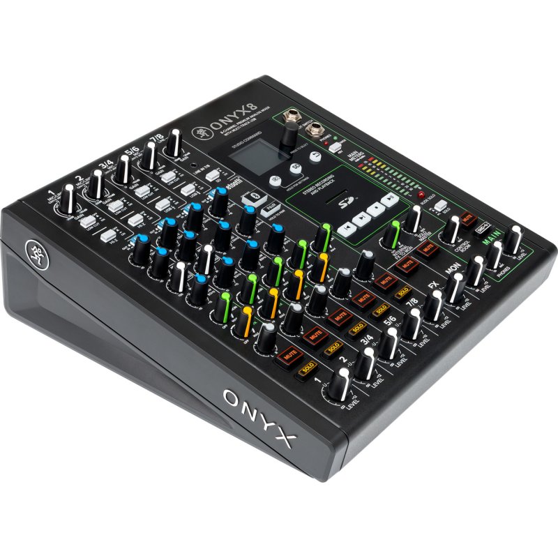 Onyx8 (schwarz, 8-Kanal Premium Analogmixer mit Multi-Track)