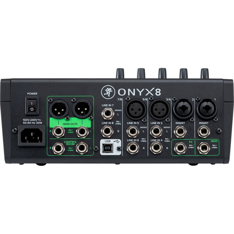 Onyx8 (schwarz, 8-Kanal Premium Analogmixer mit Multi-Track)