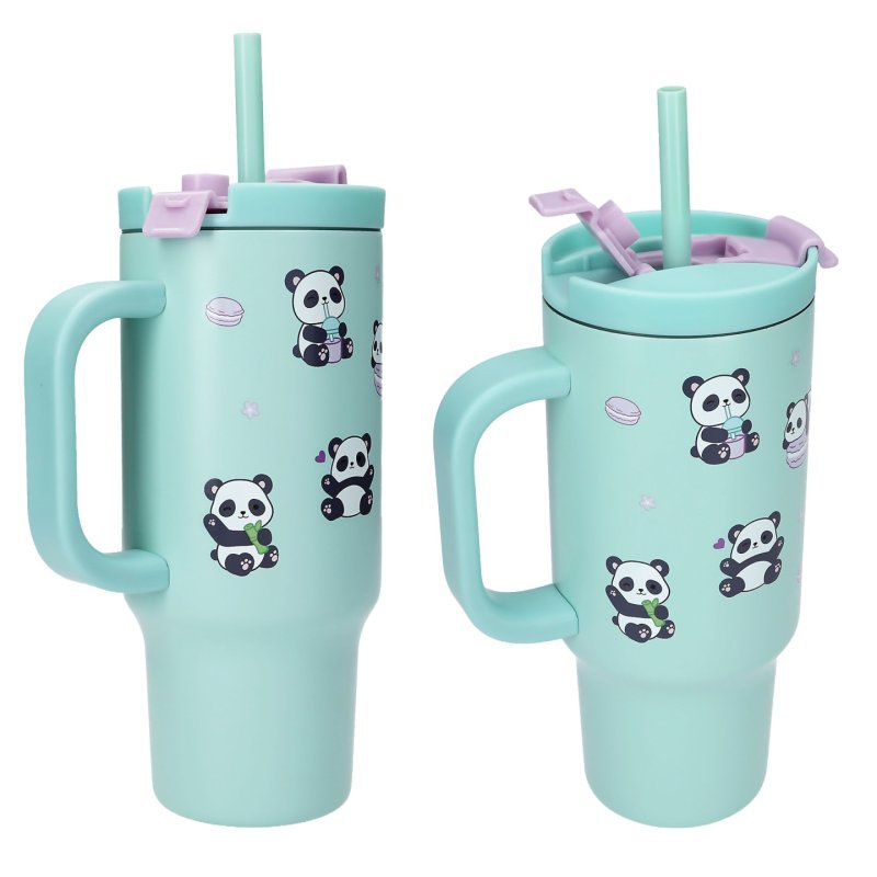 Trends by Depesche 0414142 gourde Utilisation quotidienne 470 ml Silicone, Polypropylène (PP), Acier inoxydable Bleu