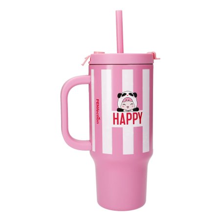 PENFection - To Go Cup With Straw - Pink - 470 ml