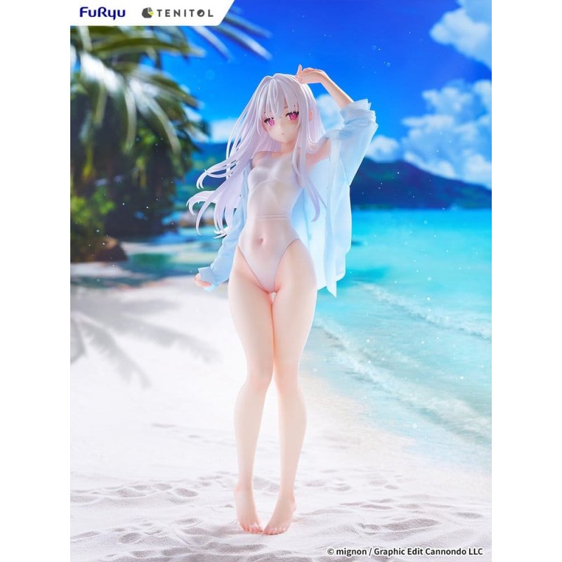 Mignon Works Tenitol Tall PVC Figure Shiro Swimsuit Ver. 30 cm