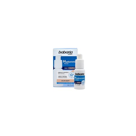 BABARIA ACTIVE DAILY FLUID BB COLOR AD. ACIDO HIALURONICO SPF50 30 ML