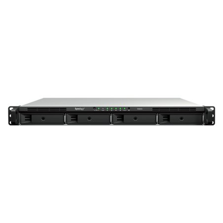 Synology RackStation RS826 NAS/storage server Rack (1U) AMD Ryzen V1500B 4 GB DDR4 0 TB DiskStation Manager Black, Grey