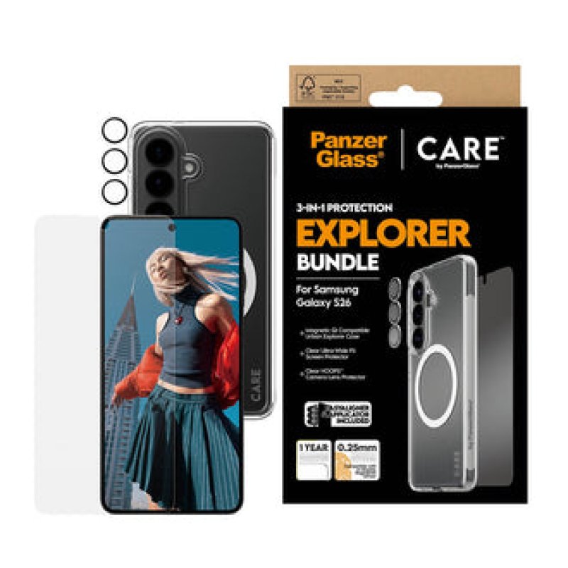 PanzerGlass CR12957 mobile phone case 16 cm (6.3") Cover Transparent