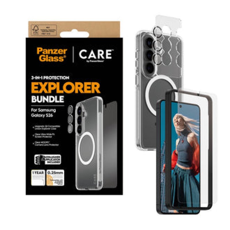 PanzerGlass CARE 3-in-1 Set Samsung Galaxy S26