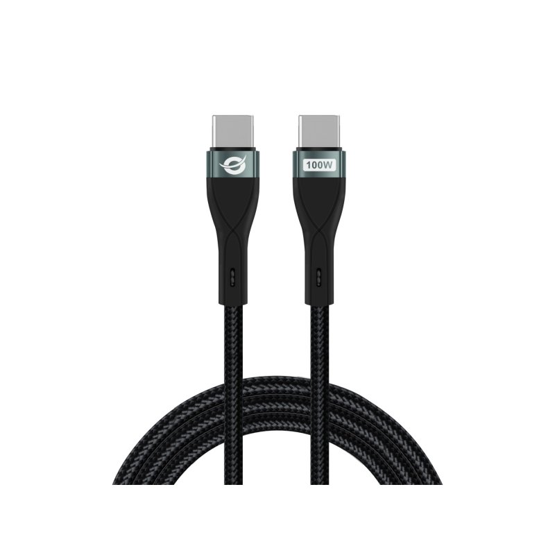 Conceptronic ETTA01B12 USB C-C PD 3.0 100W Fast Charging Cable 1.2M, 20V 5A, 480Mbps, E-Mark