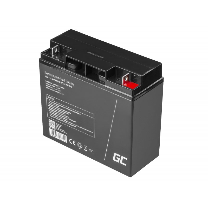 Green Cell AGM Battery Lead Acid VRLA 12V 15Ah