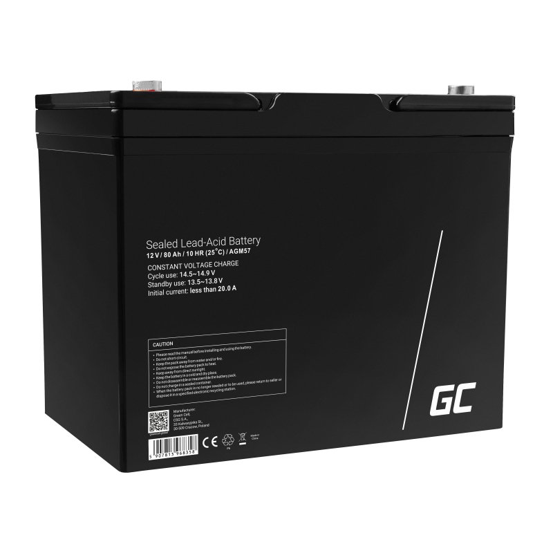 Green Cell AGM57 vehicle battery AGM (Absorbed Glass Mat) 80 Ah 12 V