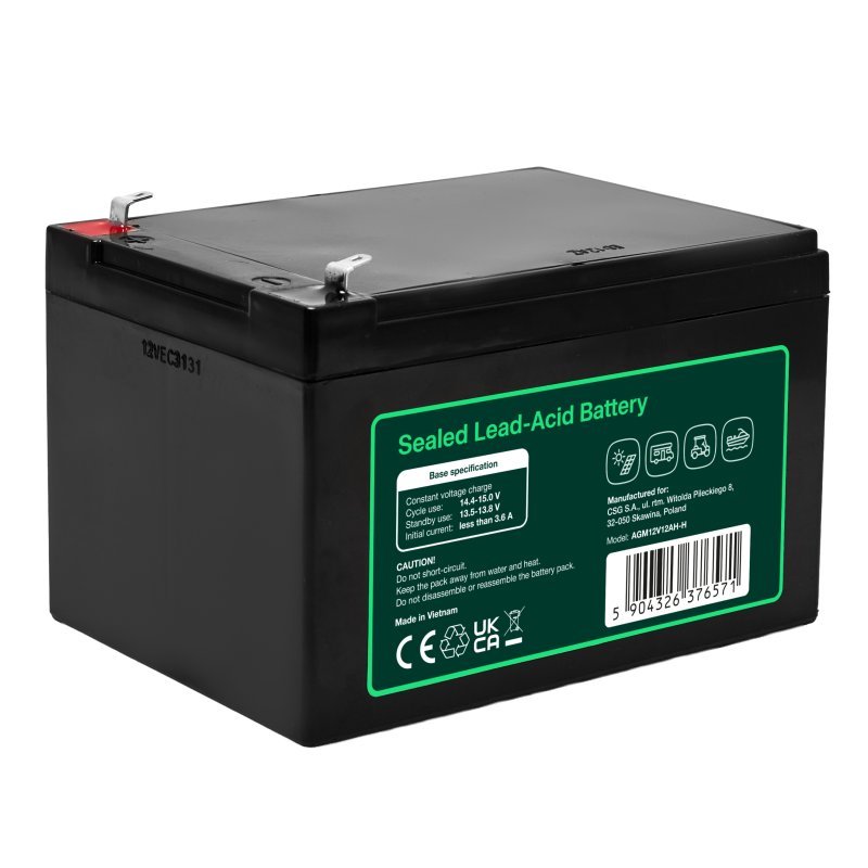 Green Cell AGM12V12AH-H UPS battery Sealed Lead Acid (VRLA) 12 V 12 Ah