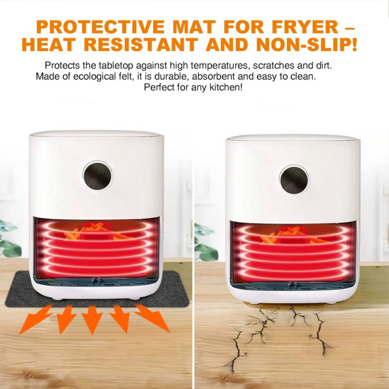 Extralink Home Schutzmatte für Air Fryer, 60x45 cm