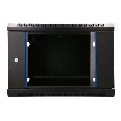 EXTRALINK LITE 6U 530X400 WALL-MOUNTED RACKMOUNT CABINET BLACK WITH SHELF
