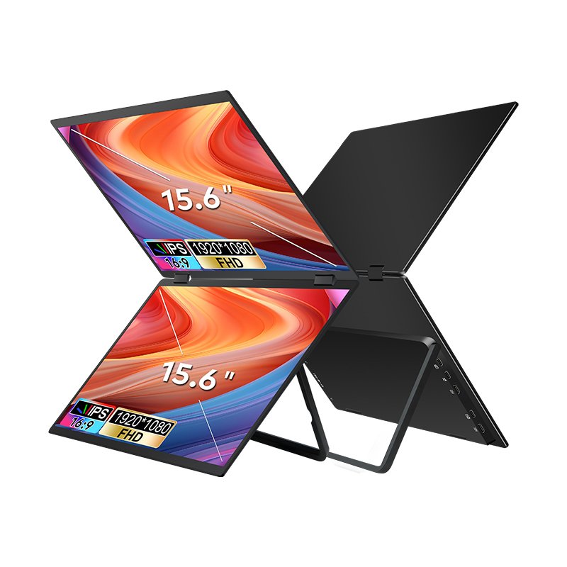 Extralink Smart Life T01 15.6" | Tragbare Monitore für den Laptop | 2 Monitore, IPS