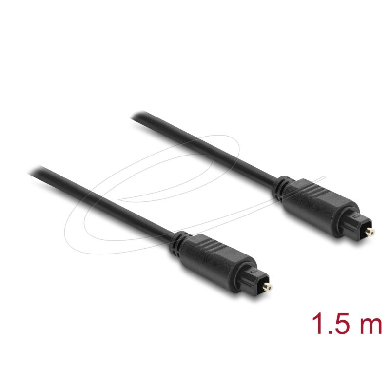 DeLOCK 90924 audio cable 1.5 m TOSLINK Black