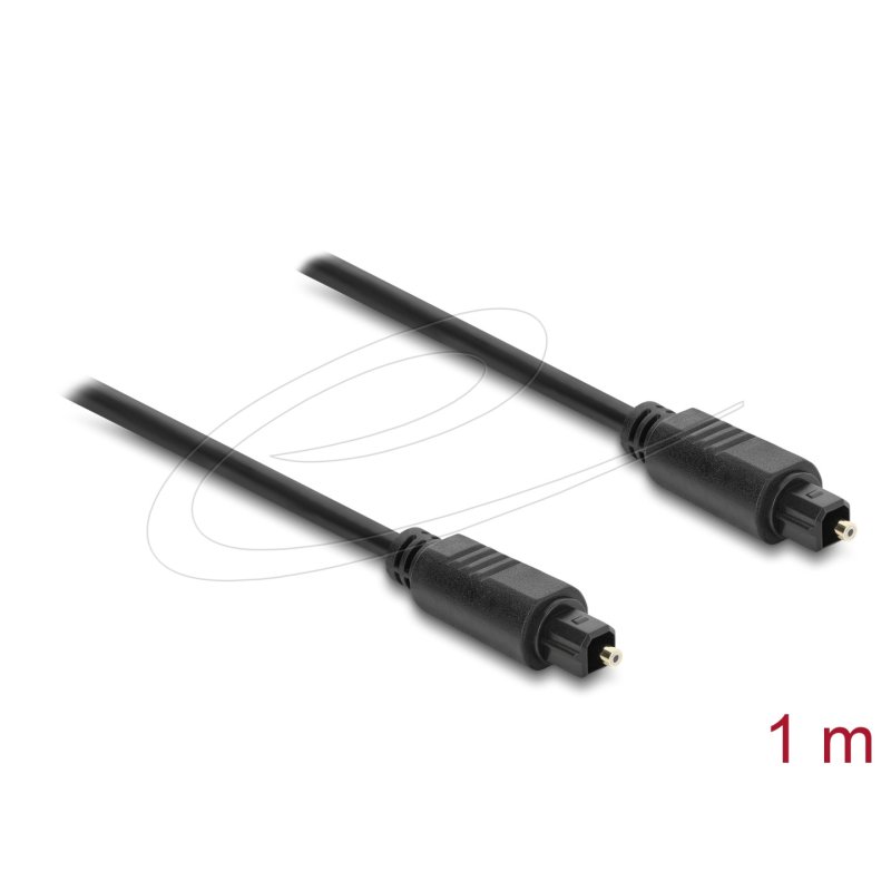 DeLOCK 90923 câble audio 1 m Toslink Noir
