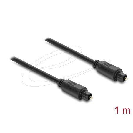 DeLOCK 90923 câble audio 1 m Toslink Noir