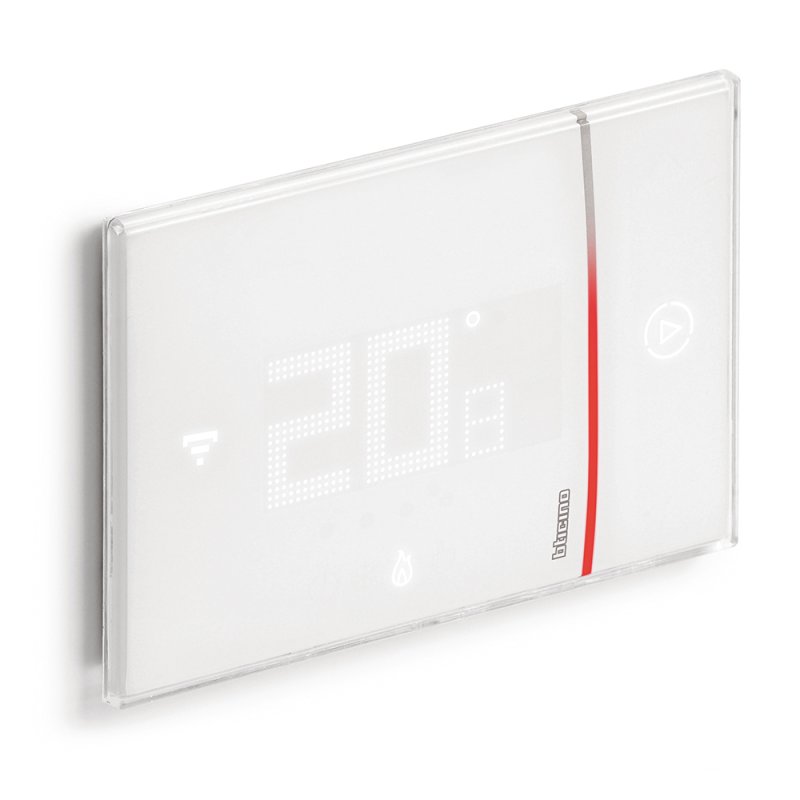 BTicino XW8002 Up Thermostat SMARTHER f.WLAN-Netzwerk u.NETATMO-Ventile WHITE