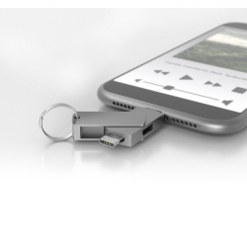 Terratec 272989 cable gender changer USB Type-C 2 x Micro-USB Silver