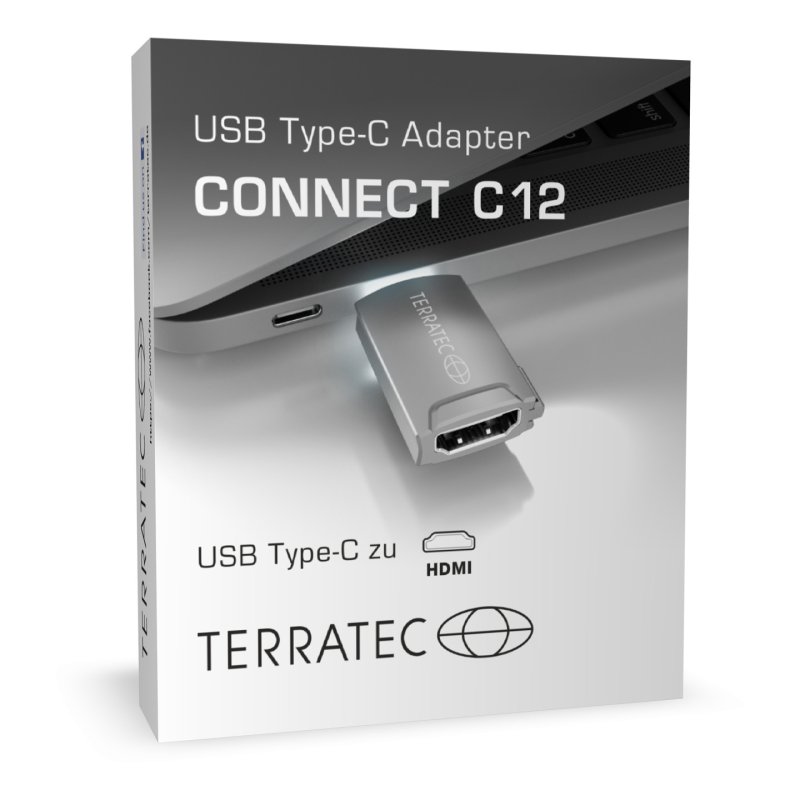 Terratec CONNECT C12 USB Type-C HDMI Grey
