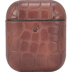 TERRATEC AirPods Case AirBox Stone Pattern Dark Brown