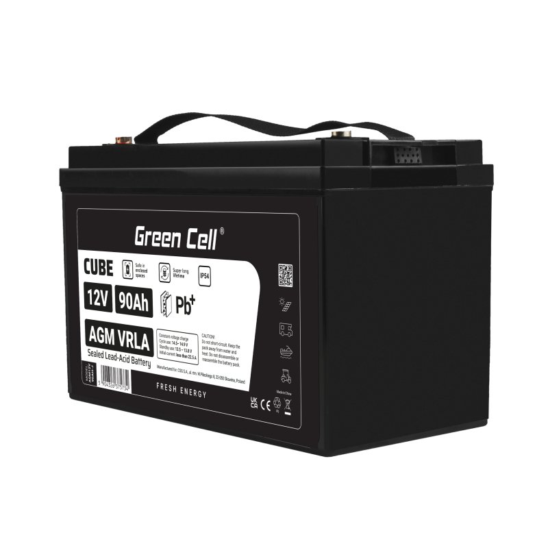 Green Cell AGM12V90AH-J UPS battery Sealed Lead Acid (VRLA) 12 V 90 Ah