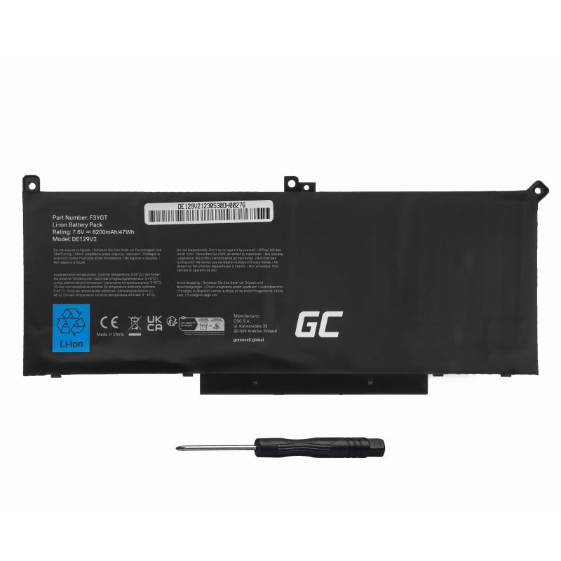Green Cell DE129V2 composant de laptop supplémentaire Batterie