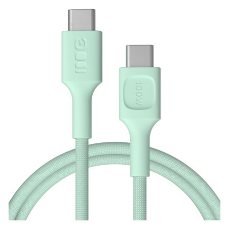 Green Cell USB-C cable 1.2m 100W Greencell PowerStream Fast Charging PD Mint Green