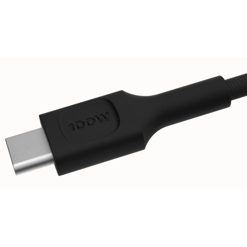 Green Cell USB-C cable 0.3m 100W Greencell PowerStream Fast Charging PD Panther Black