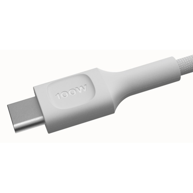 Green Cell USB-C cable 2m 100W Greencell PowerStream Fast Charging PD Snow White