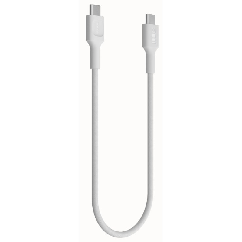 Green Cell USB-C cable 0.3m 100W Greencell PowerStream Fast Charging PD Snow White