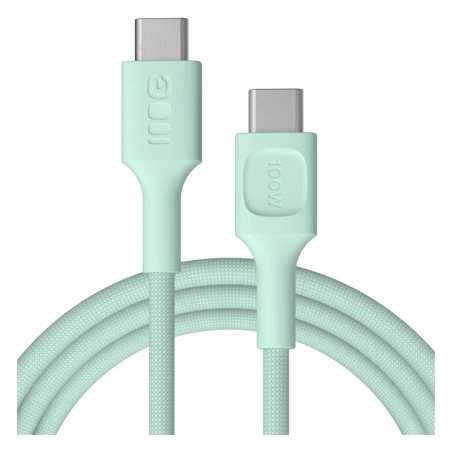 Green Cell USB-C cable 2m 100W Greencell PowerStream Fast Charging PD Mint Green