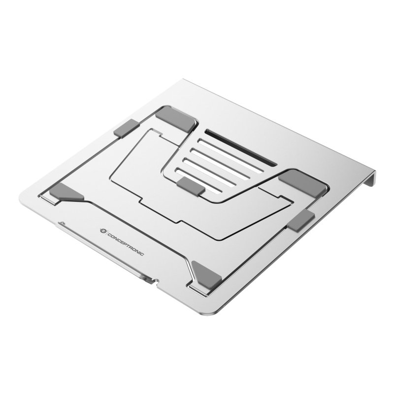 Conceptronic DONN35S Laptop Stand with 7-in-1 USB-C Docking Station, HDMI 4K60Hz x 2, GbE, USB-C 5Gbps, USB-A 5Gbps x