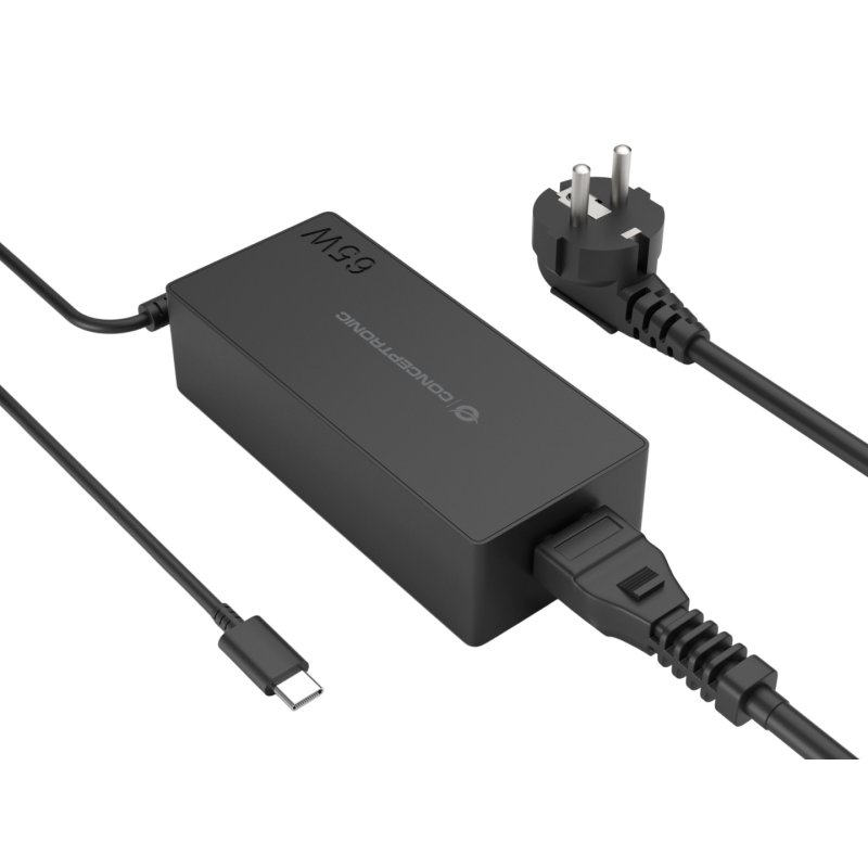 Conceptronic OZUL09BE 65W USB PD Charger