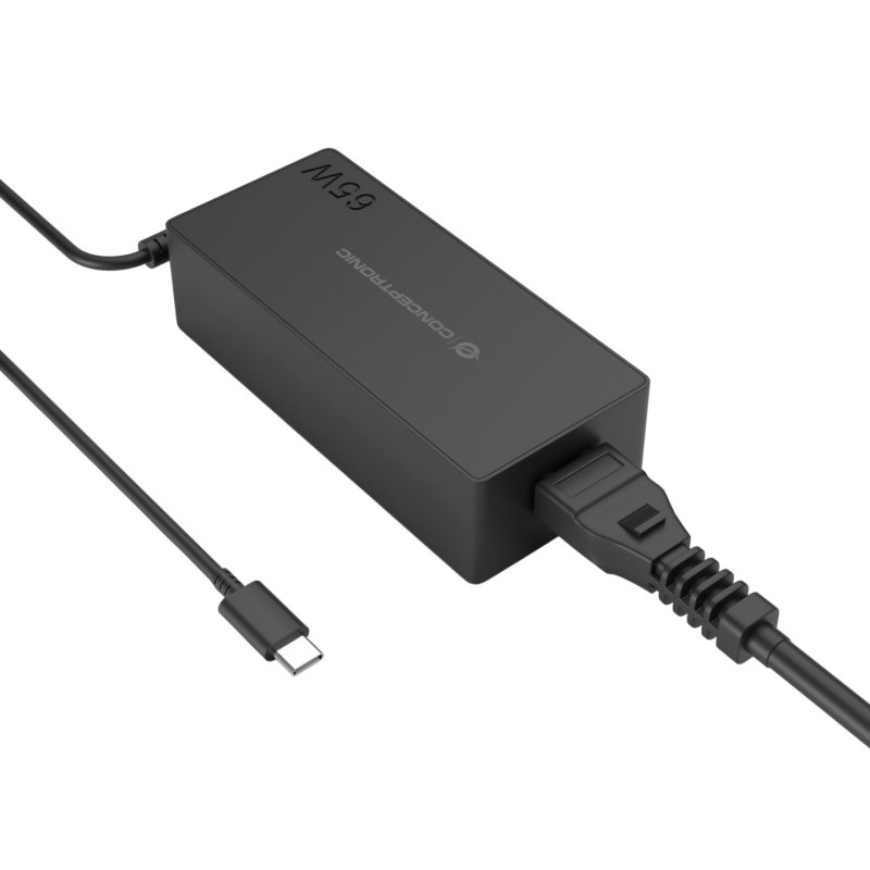 Conceptronic OZUL09BE 65W USB PD Charger