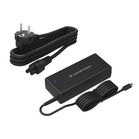 CONCEPTRONIC Ladegerät 1Port GaN USB-C 90WPD3.0/PPS sw
