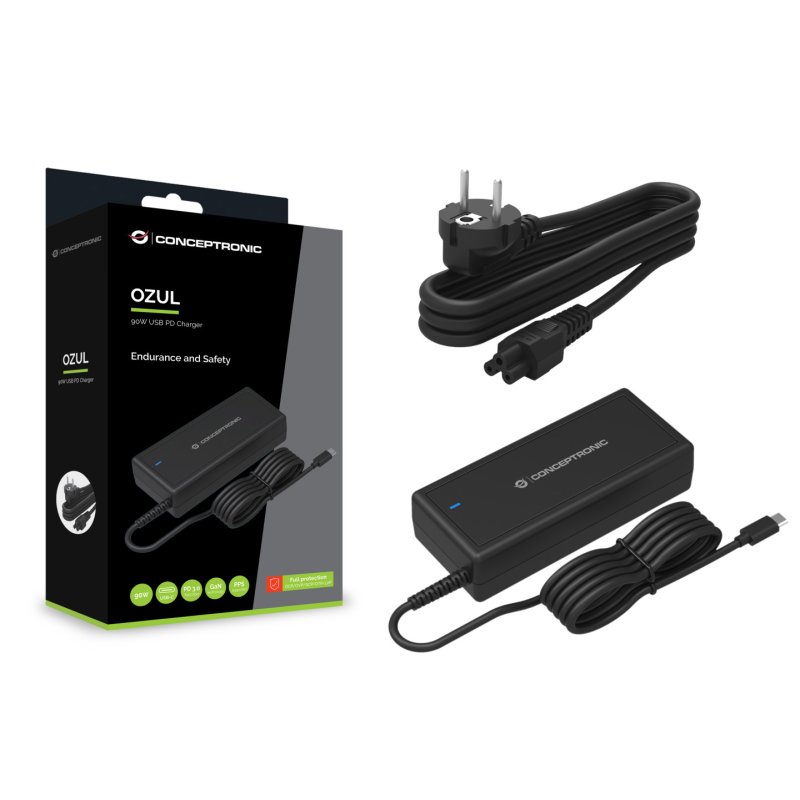 Conceptronic OZUL10BE 90W USB PD Charger