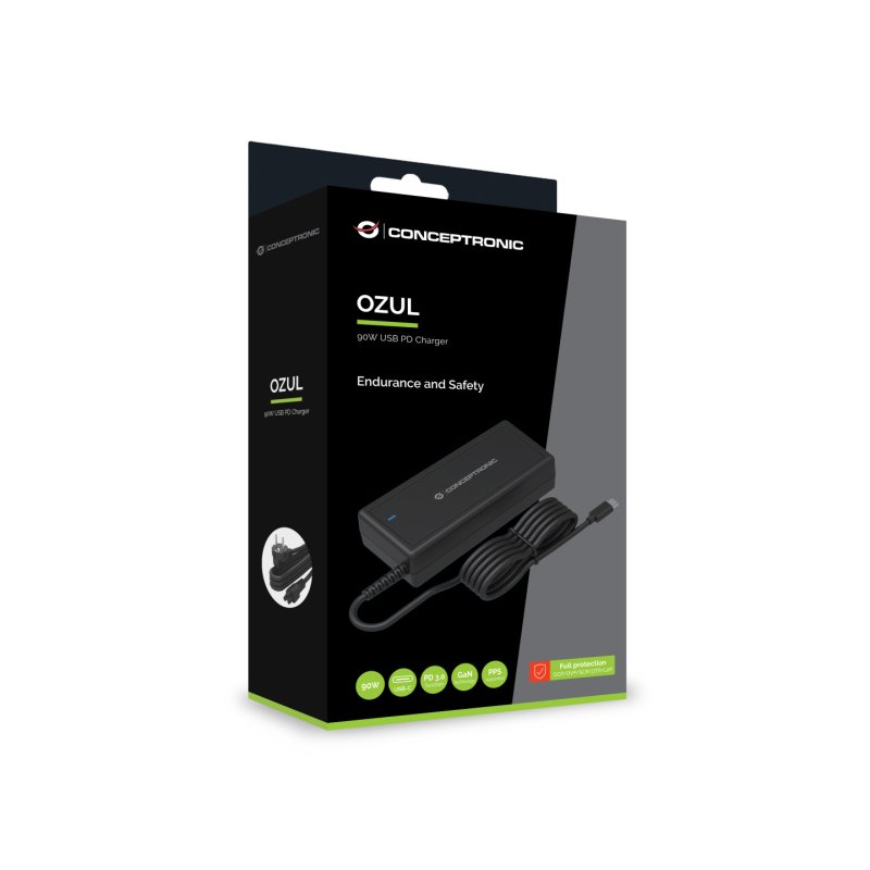 Conceptronic OZUL10BE adaptateur de puissance & onduleur Intérieure 90 W Noir