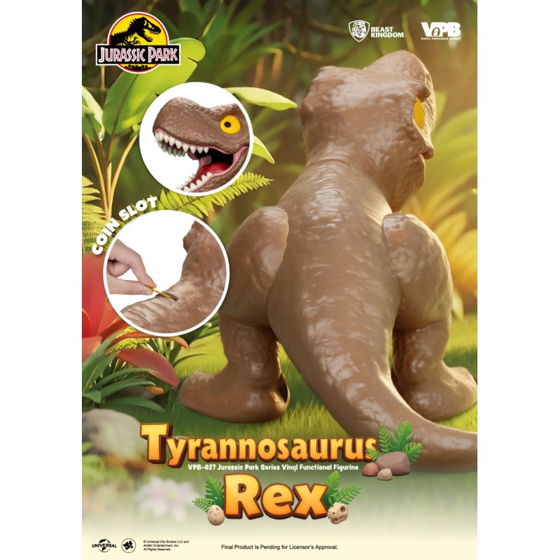 JURASSIC PARK - Tyrannosaurus Rex - Tirelire 34cm