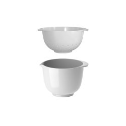 Rosti - Margrethe Mixing Bowl with Colander 1.5 L - White
