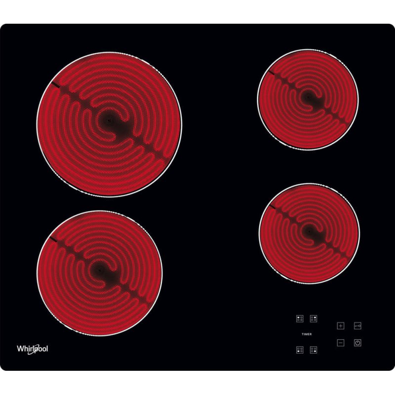 Whirlpool AKT 8090/NE Black Built-in 60 cm Ceramic hob 4 zone(s)