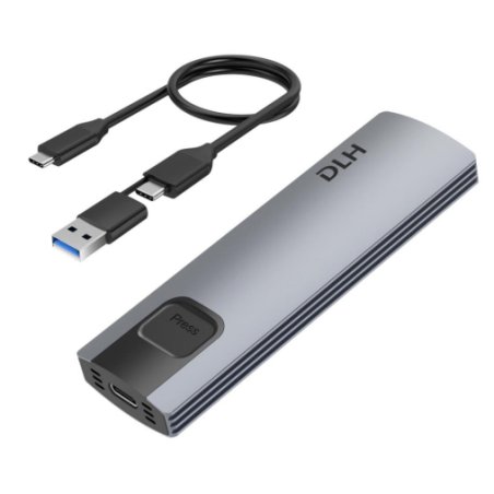 DLH DY-AD5555 Boîtier de disques de stockage Enceinte ssd Gris M.2