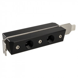 Watercool compatible PCI-Slot-Durchführung mit 2x 2 G1/4 IG
