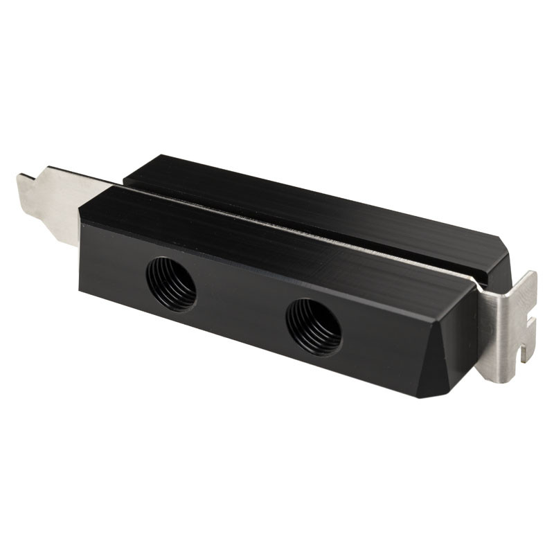 Watercool compatible PCI-Slot-Durchführung mit 2x 2 G1/4 IG